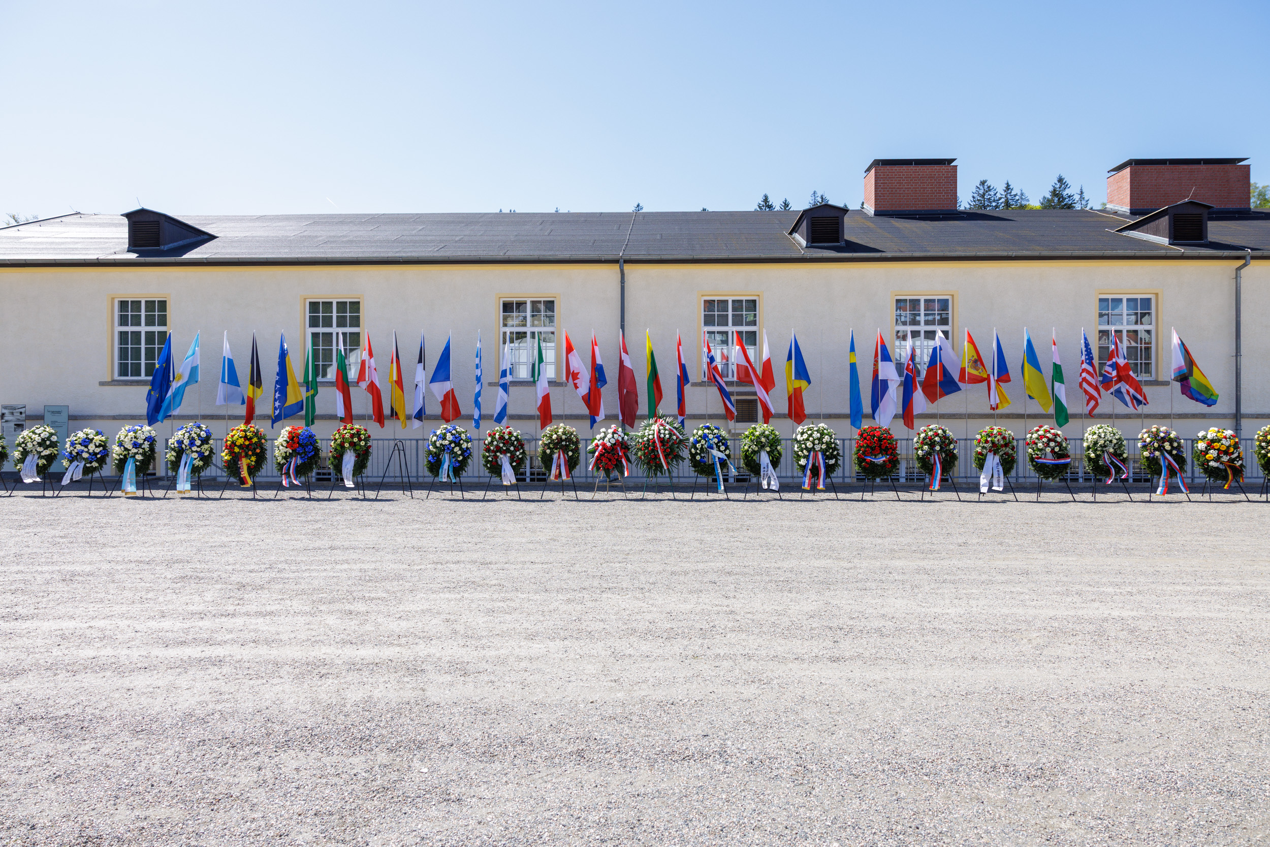 Kranzgedenken KZ-Gedenkstätte Flossenbürg 2025; Foto: SBG