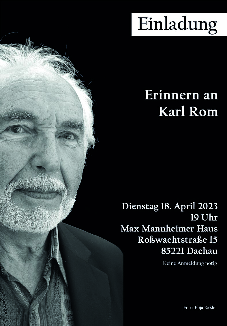 Foto von Karl Rom aufgenommen von Sr. Elija Boßler OCD, Karmel Heilig Blut Dachau