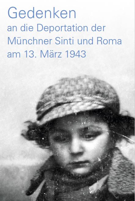 Ausschnitt des Einladungsflyers der Landeshauptstadt München und dem Verbands Deutscher Sinti und Roma – Landesverband Bayern e.V.