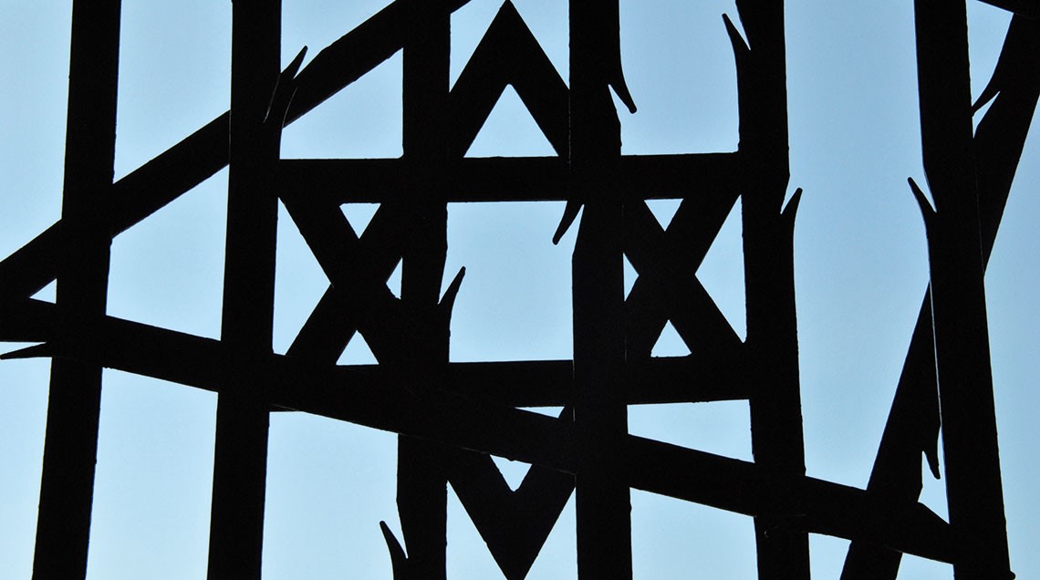 Davidstern am Jüdischen Mahnmal in der KZ-Gedenkstätte Dachau Foto: KZ-Gedenkstätte Dachau