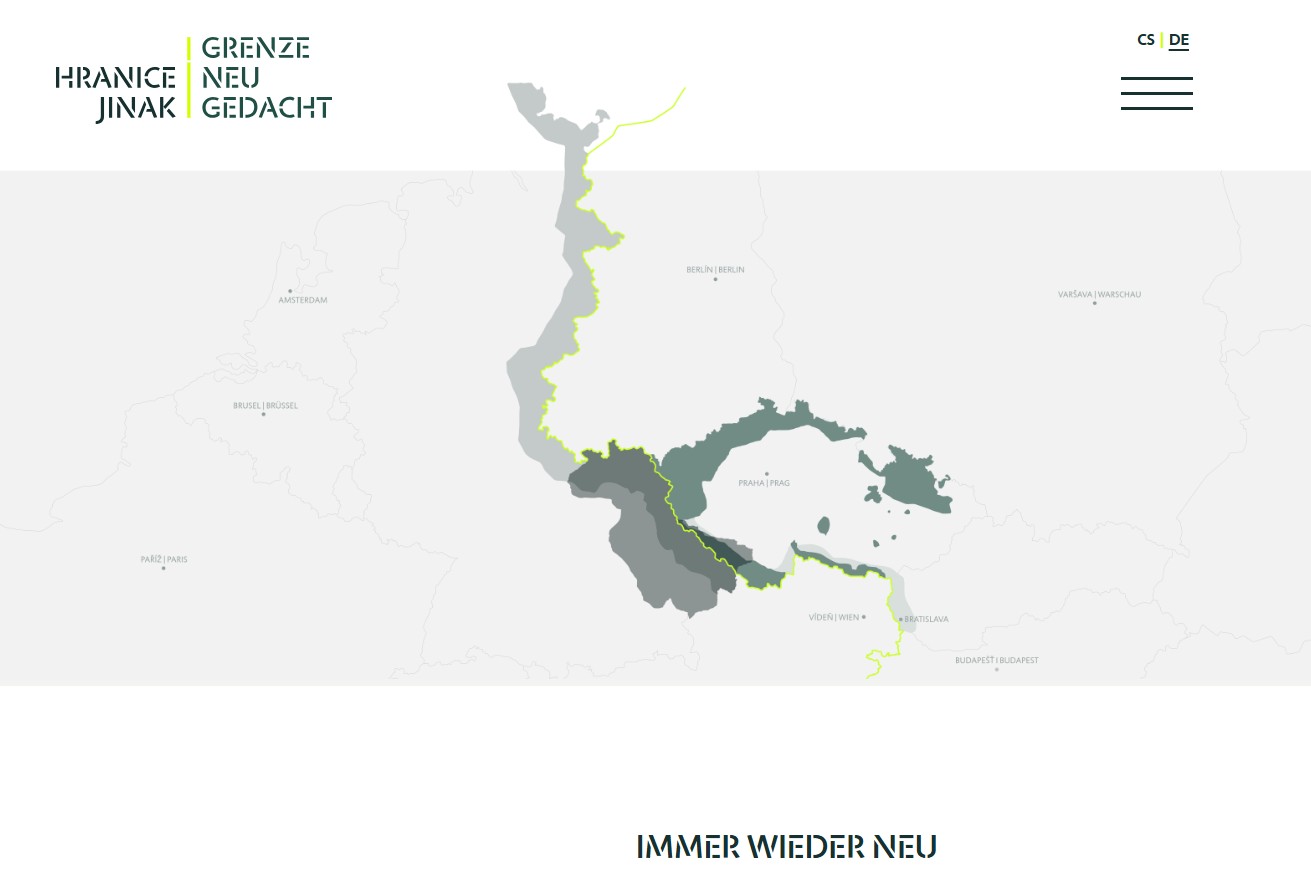 Startseite der Website