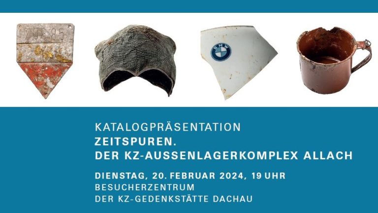 Titelbild des Katalogs "Zeitspuren. Der KZ-Außenlagerkomplex Allach" erschienen im Metropol Verlag