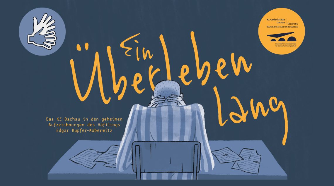 Titelbild der Printversion der Graphic Novel "Ein Überleben lang" Copyright KZ-Gedenkstätte Dachau