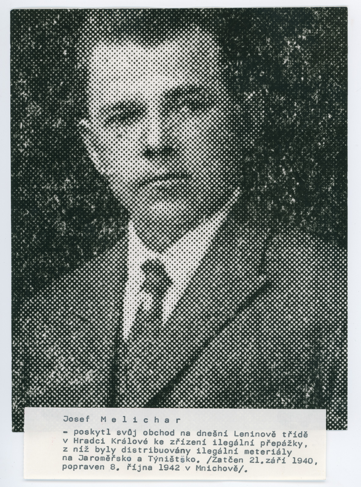 Josef Melichar © Collection of Muzeum východních Čech v Hradci Králové