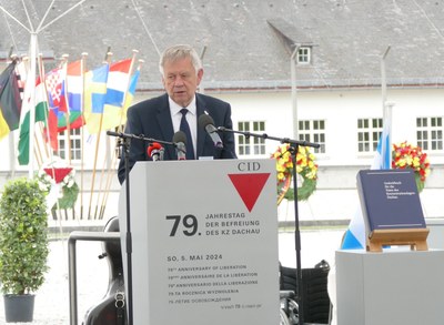 Gedenkfeier anlässlich des 79. Jahrestags der Befreiung des KZ Dachau