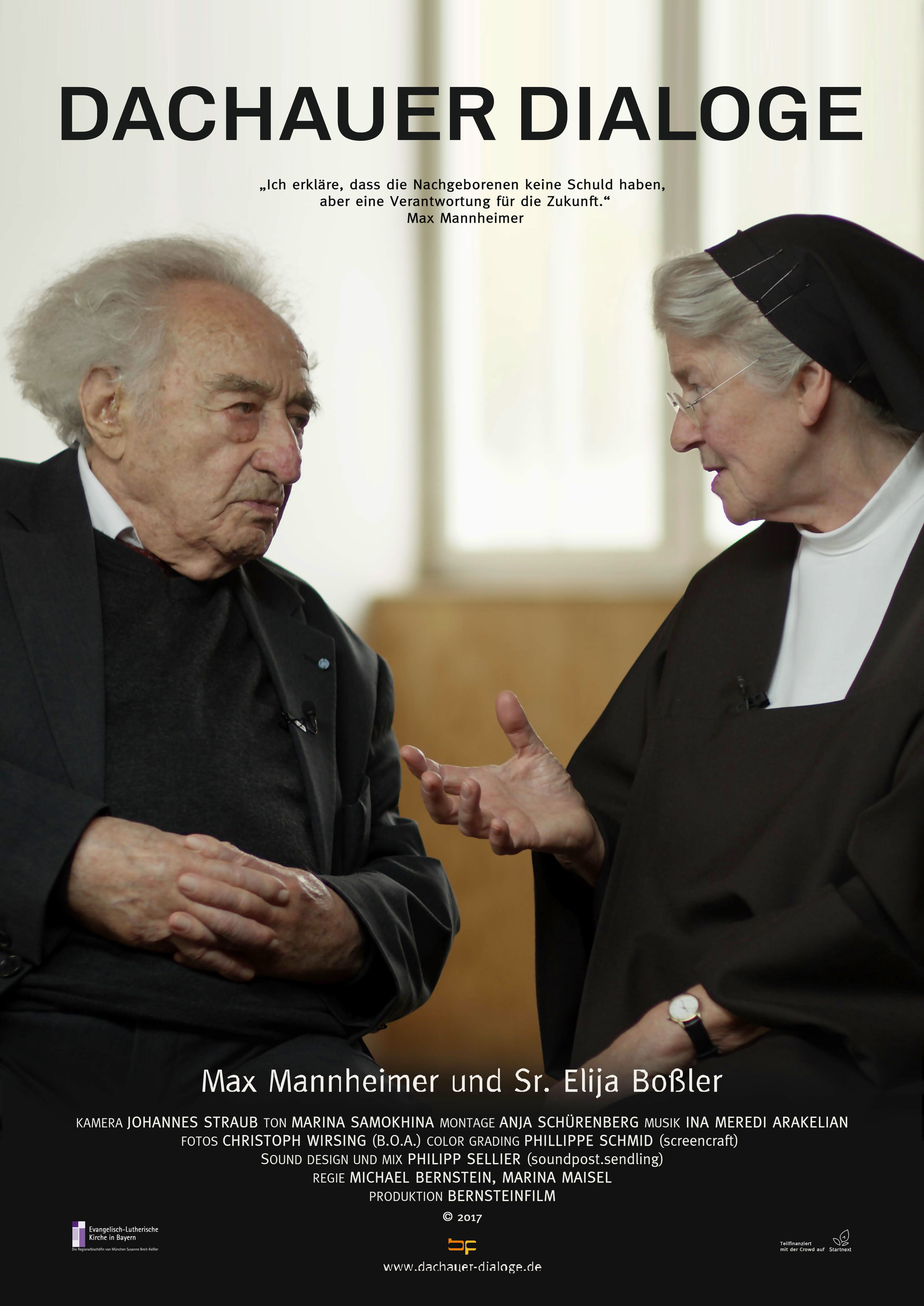 Filmplakat zum Film "Dachauer Dialoge" Copyright Bernsteinfilm, 2017