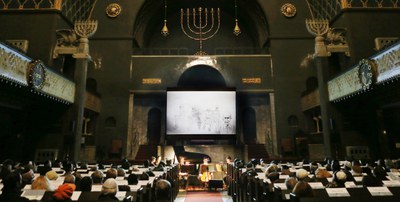 Veranstaltung "Für das Ende der Zeit" am 23. November 2014, Synagoge Augsburg