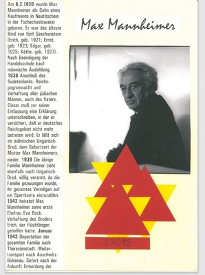 Namen statt Nummern 2026. Präsentation der neuen Gedächtnisblätter